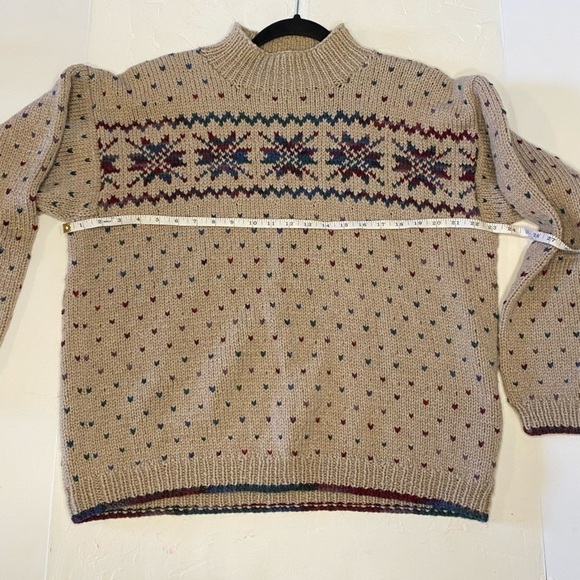 FAIR Isle Hand Knit Tan Sweater - Picture 8 of 10
